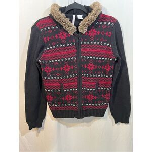 Heart-n-Crush Girls Plus Size Hoodie Full Zip-up Sweater Size XL (16)